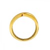 Anillo Cruzado Brillante -Oro bajo-Piedra Zirconia-AN8234 conpiedra
