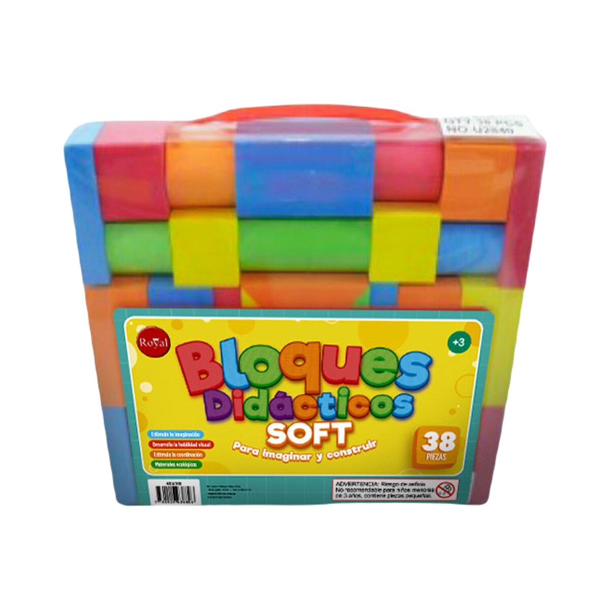 Juego Bloques en goma eva 38 piezas Royal 