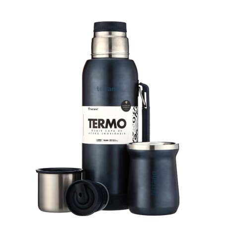 Kit termo 1LT base silicona + mate tradicional azul metal 001