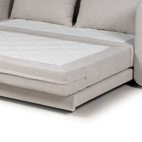 Sofá Cama Parma - Tela Microfibra TC1009 (Plata)