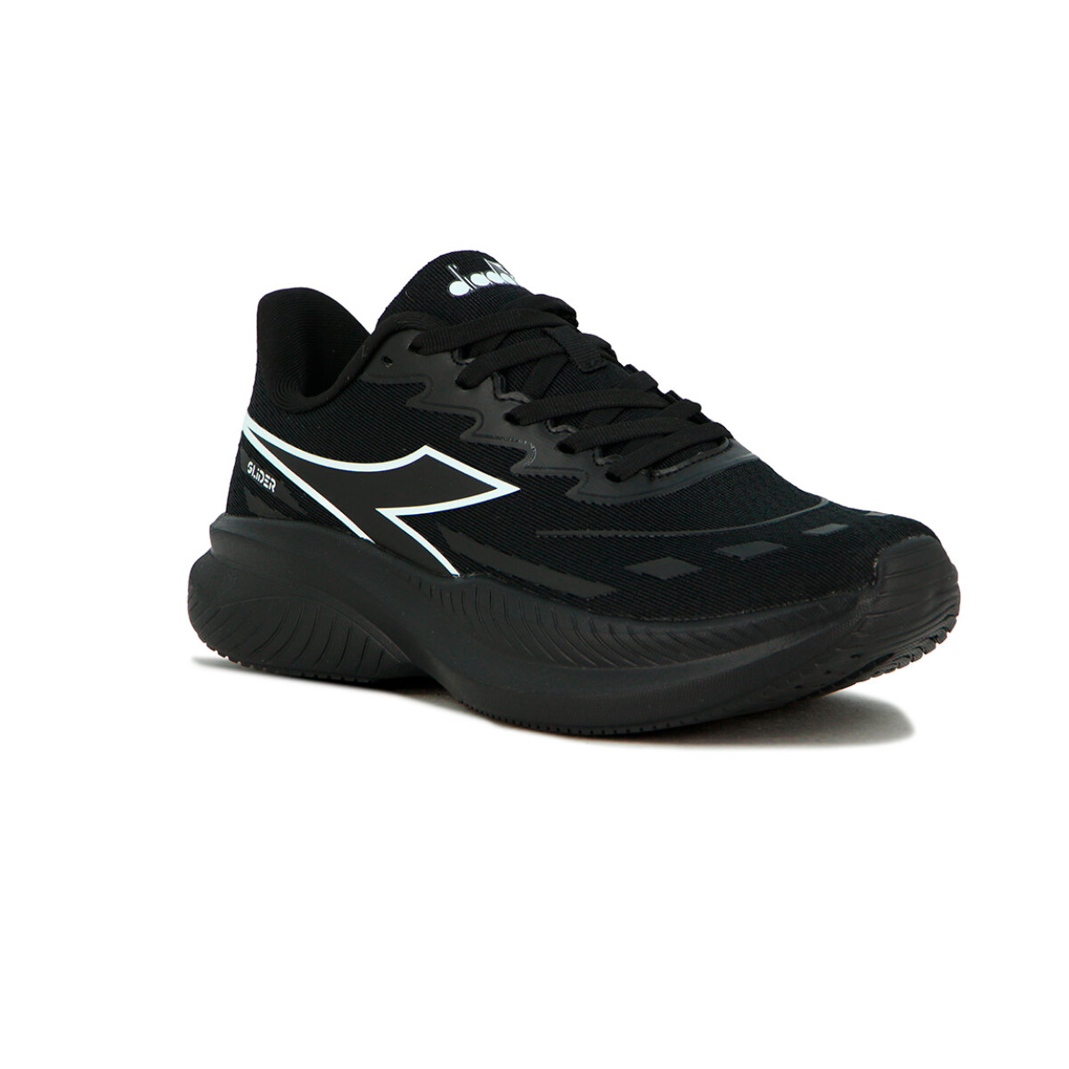 Diadora Running GLIDER M Hombre /Negro-Negro - Fiknit/Phylon - Negro-Negro 