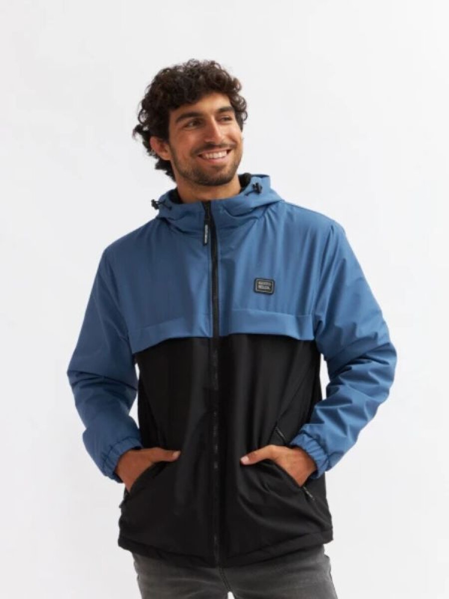 Campera Nylon ALBERTO Kristo Belga - Negro/azul 