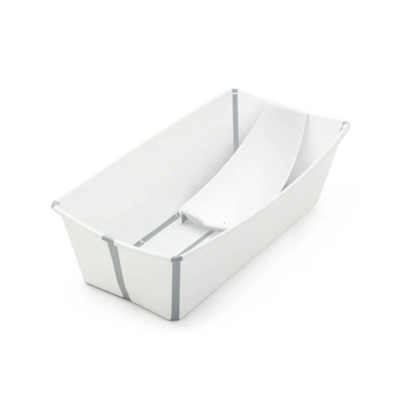 Baño Plegable Flexi Bath XL Blanco/Gris + Soporte Cuchara Stokke Baño Plegable Flexi Bath XL Blanco/Gris + Soporte Cuchara Stokke