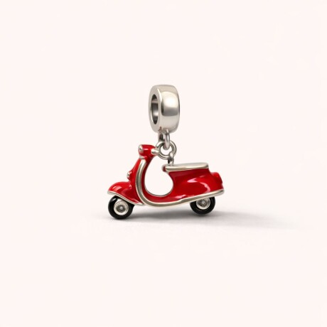 Charm Vespa Roja- Plata 925 Charm Vespa Roja- Plata 925