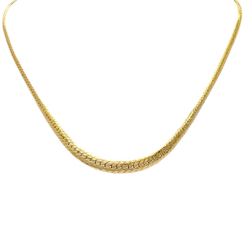 Cadena gargantilla serpiente - Oro bajo - Sin Piedra - CD8086 Sinpiedra