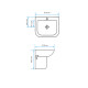 PILETA PARA COLGAR MALAWI BLANCO BRILLO 61X47X45 CM 000