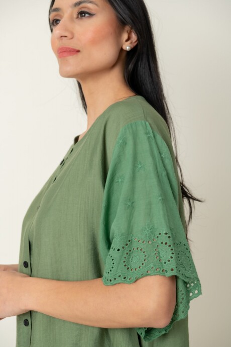 BLUSA GERBERA Verde seco