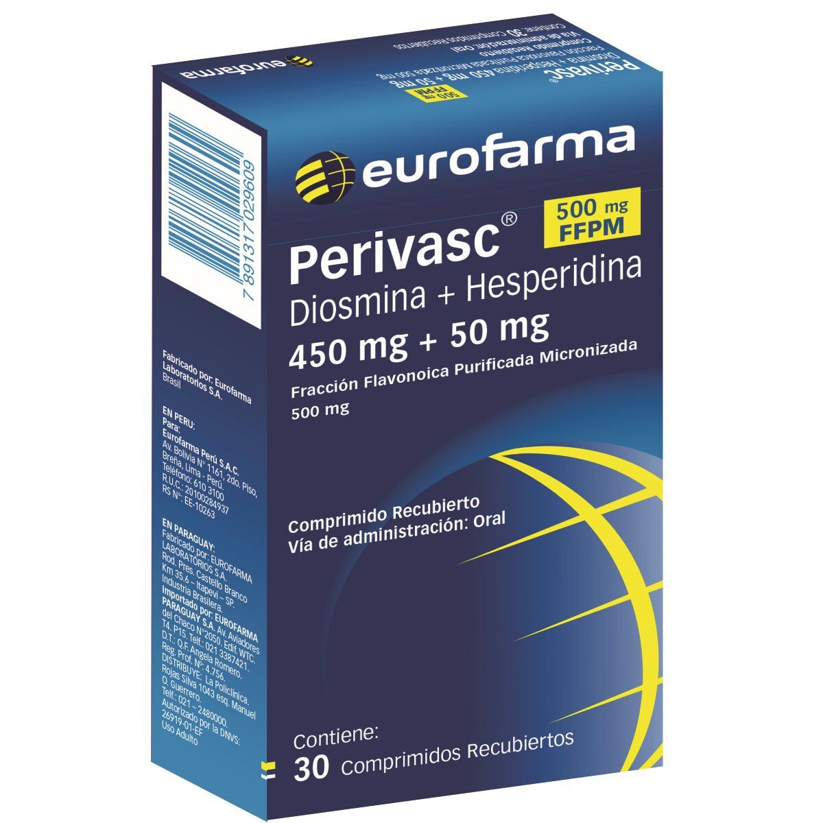 PERIVASC 500 CJ X 30 COMP. REC. 