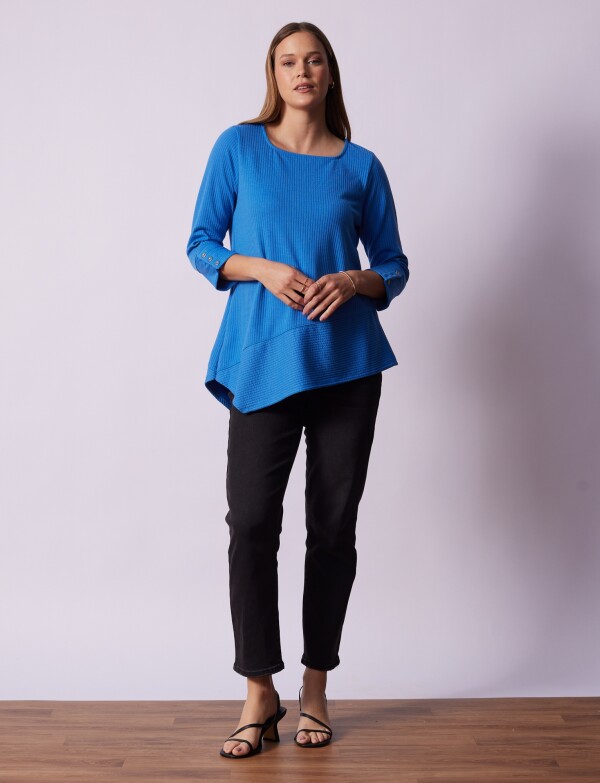 Blusa Tejida CELESTE OSCURO
