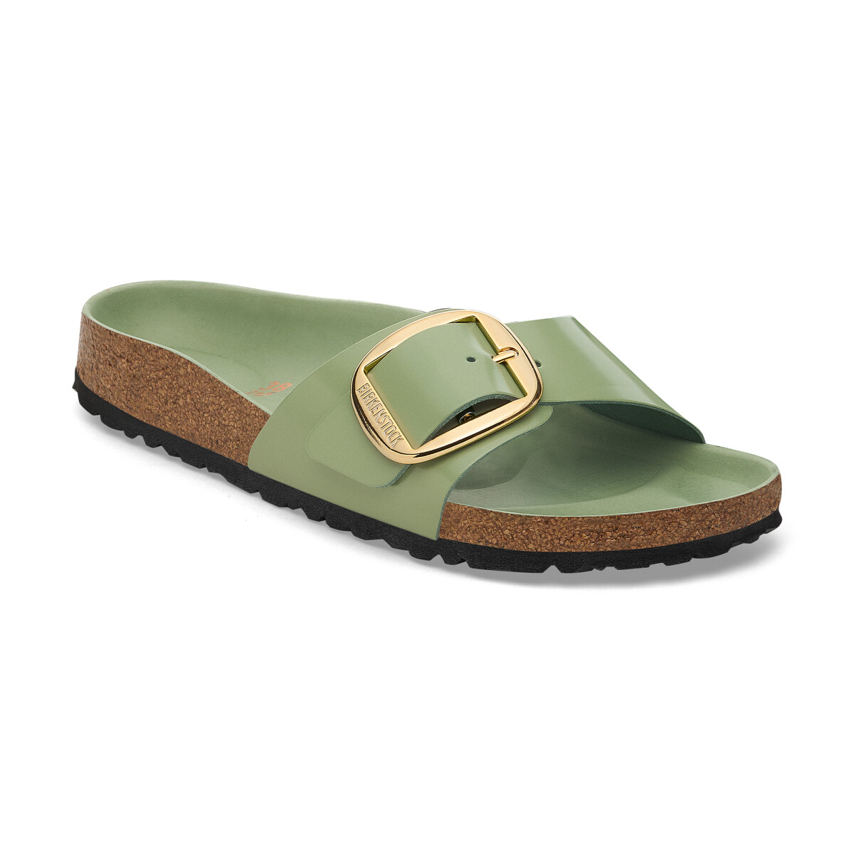 Sandalia Madrid Big Buckle LENA High Shine - Estrecho - Green Tea 