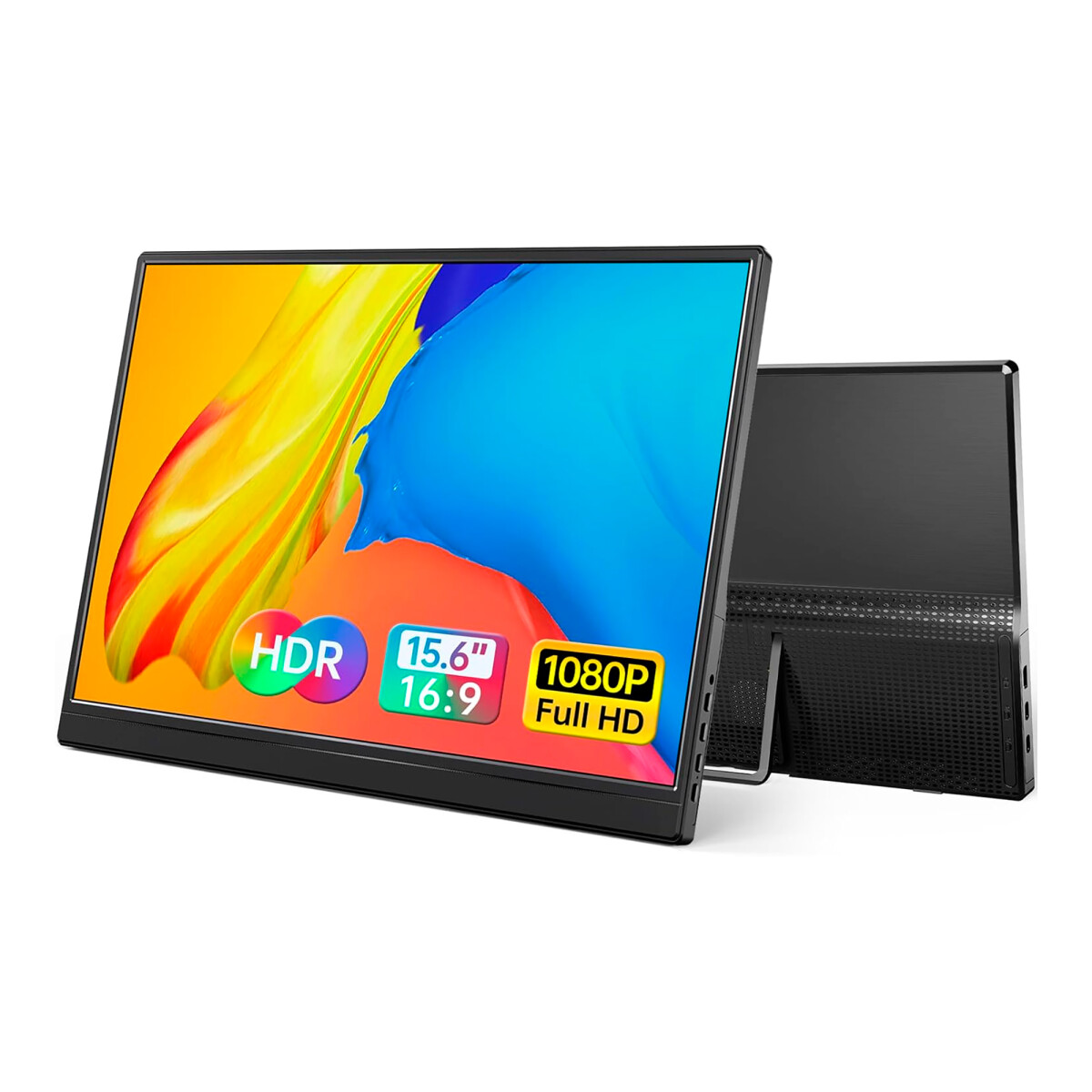 Monitor Portable Yxk PM1562 15,6'' 1080P Soporte Integrado 