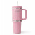 Vaso Térmico Acero inoxidable Doble 890ml + 295ml C/pajita Color Rosa