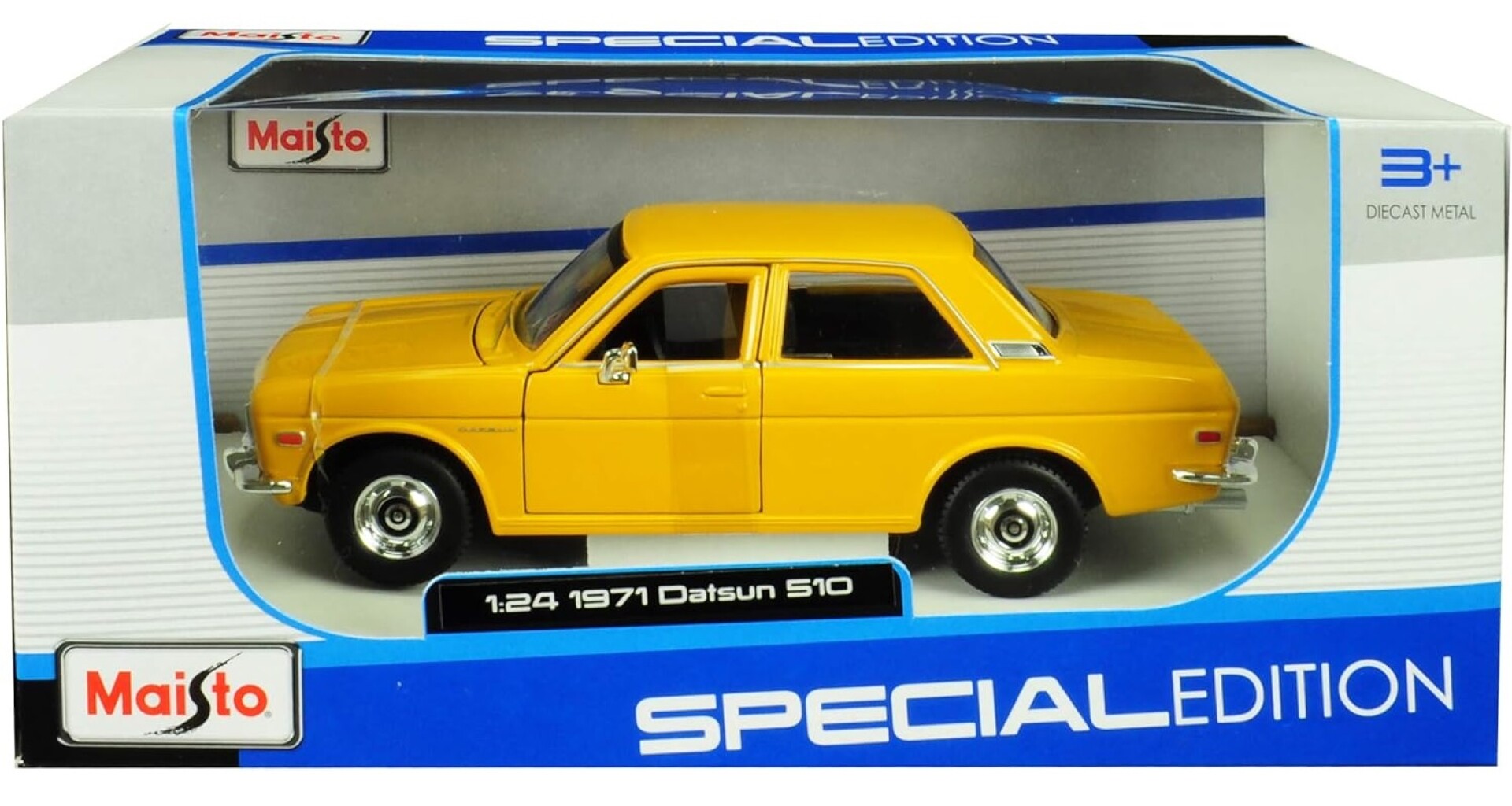 1971 Datsun 510 Edición Especial Modelo Coche, Amarillo 