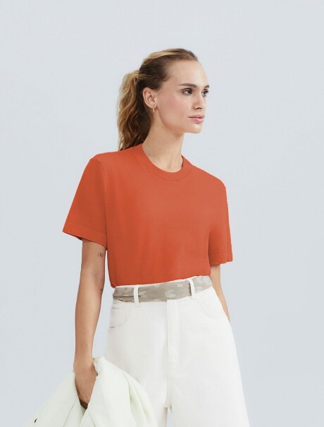 CAMISETA MANGA CORTA NARANJA