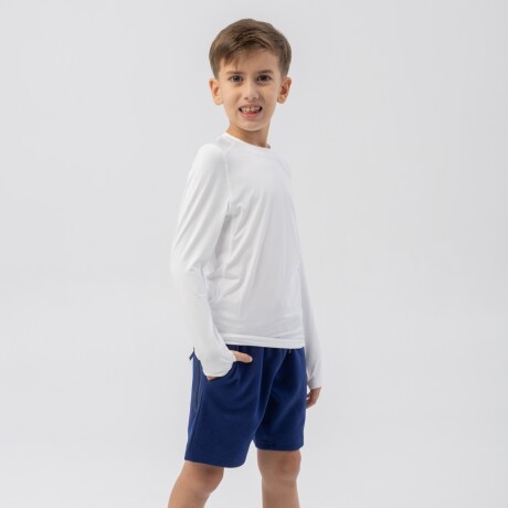 Remera Termica Menpi Alta Calidad Futbol Niño Blanco S/C