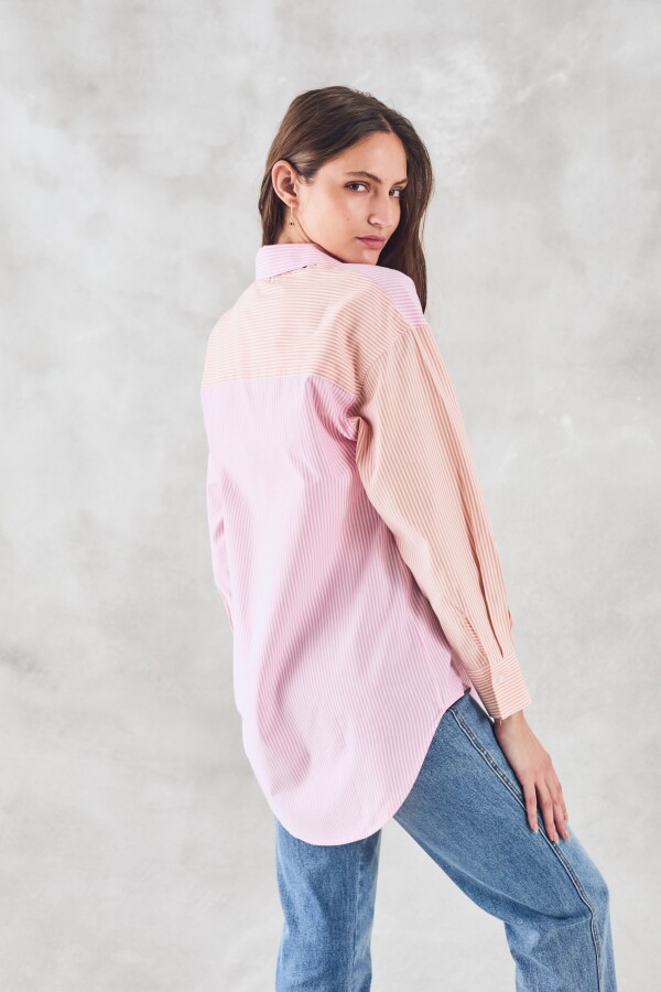 Camisa Rayas Combinadas Multi