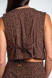 Top Lunares Marron