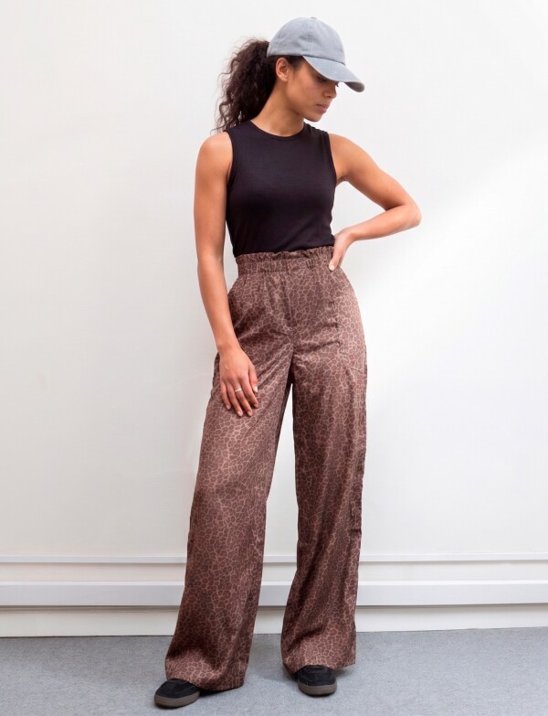 Pantalon Wide Leg TOSTADO/MULTI
