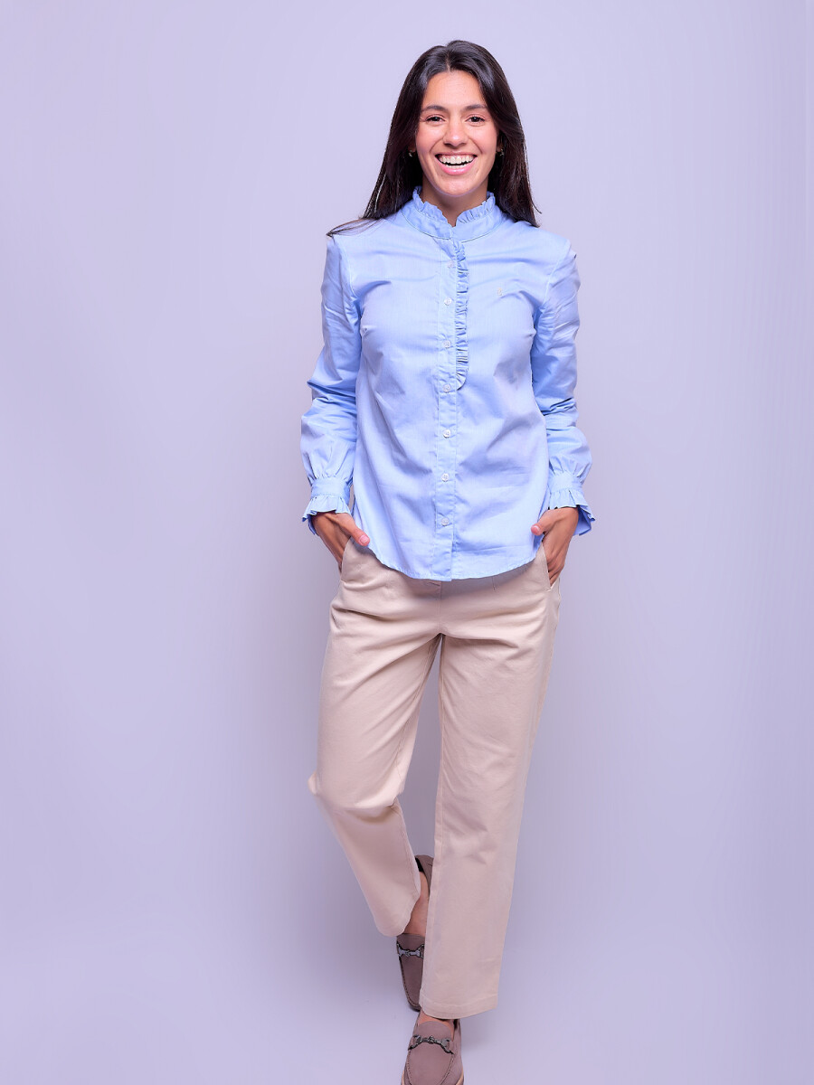 Camisa Clara - Celeste 