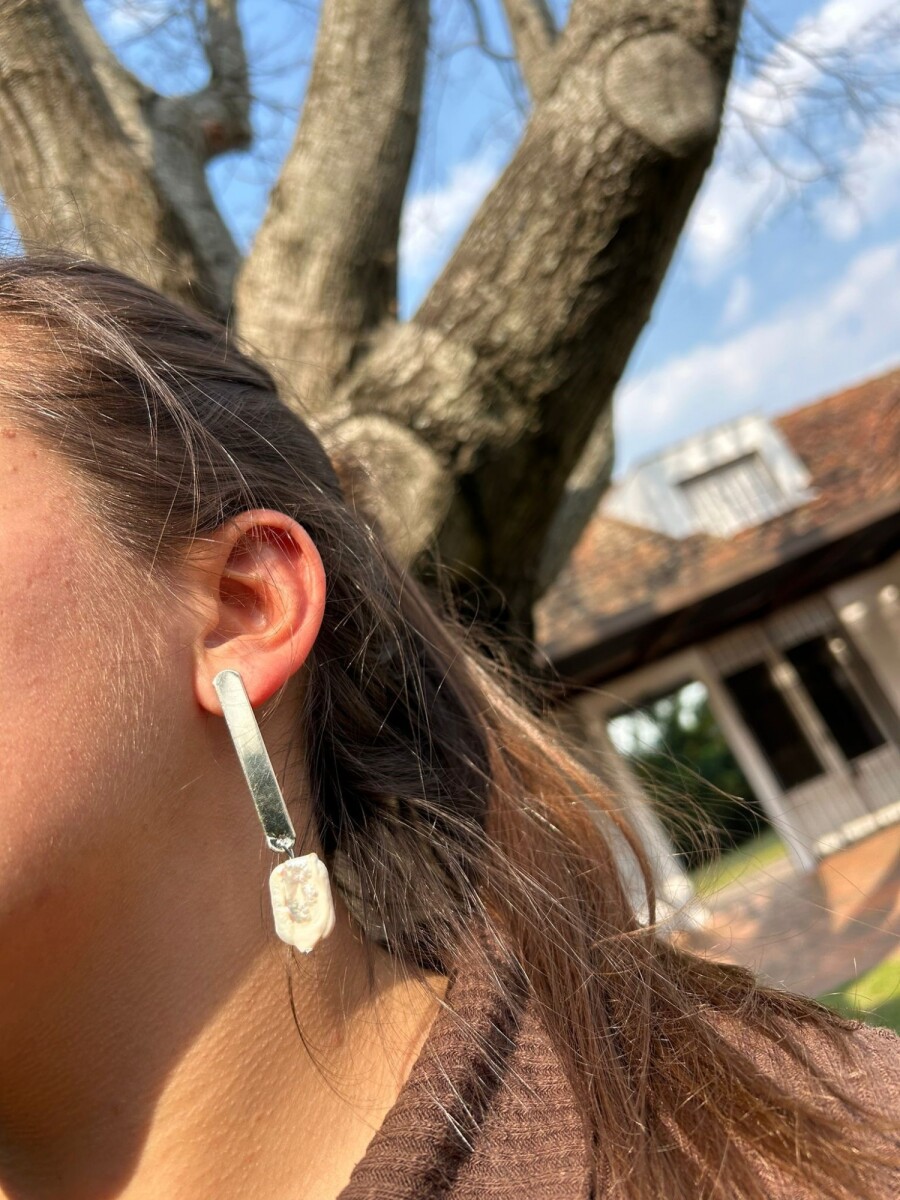 Minimal Earrings - Nácar 