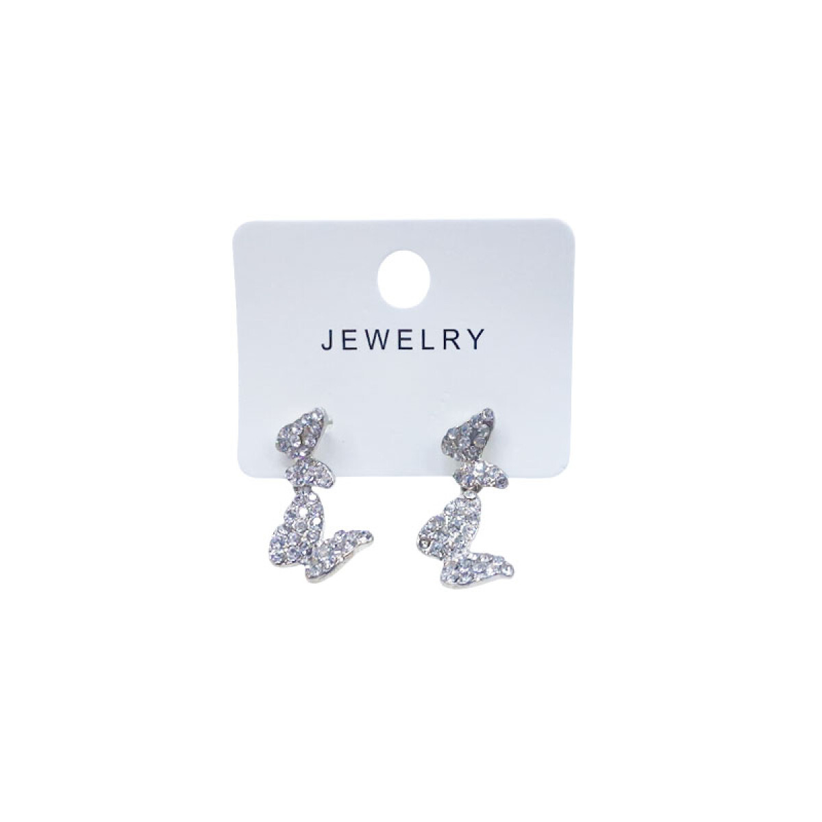 Caravana hipoalergénica brillante mariposas - Caravana Hipoalergénica Brillante Mariposas 