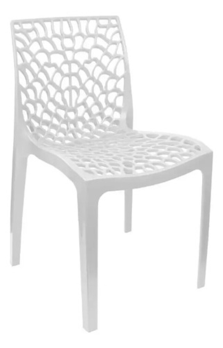 Silla Comedor Cocina Gruvyer Nórdica Exterior Interior Pro - Blanco 1 