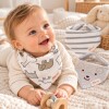 Set baberos bandana x3 raton gris