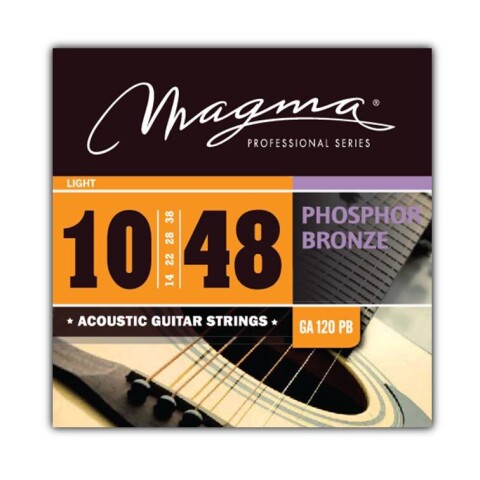 Encordado Guitarra Acustica Magma Phosph Broze .010 GA120PB Unica