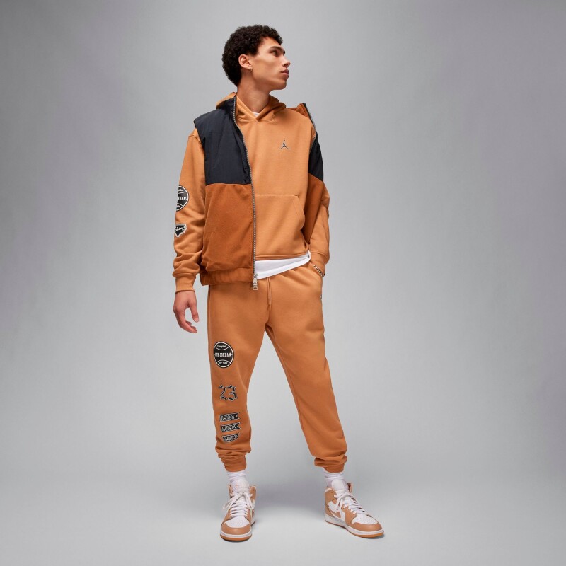 Pantalón Largo Essentials Mmbr Fleece de Hombre Chocolate