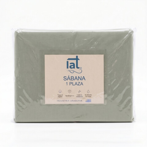 Juego De Sabanas 1 Plaza Toque Algodón Sommier Infantil - Verde Oliva Apagado Juego De Sabanas 1 Plaza Toque Algodón Sommier Infantil - Verde Oliva Apagado