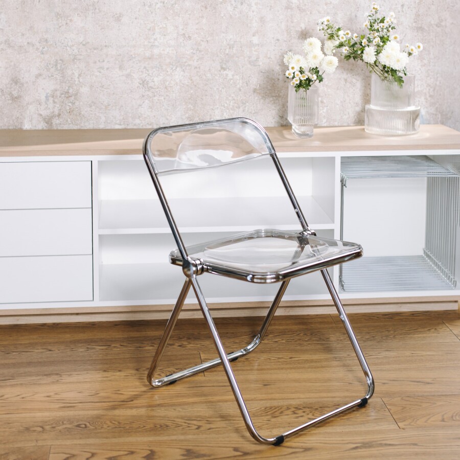 Silla Plia Transparente