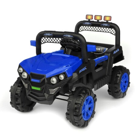 Jeep 4x4 Niños Auto Motor Batería Control Luces USB y Música Azul