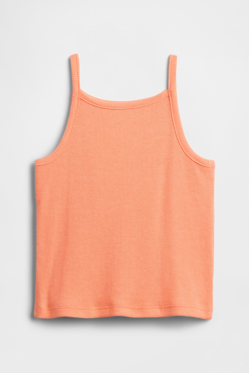 Musculosa Rib Toddler Niña Orange Kiss Neon