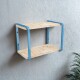 Estante doble madera y metal CELESTE