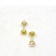 Abridores en Oro 18 K Y Perlas Con Engarce 3 Aritos Abridores en Oro 18 K Y Perlas Con Engarce 3 Aritos