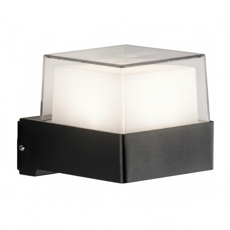 ARTEFACTO EXTEIOR MENFI PARA ADOSAR EN PARED UNIDIRECCIONAL 5W Aplique LED Exterior Menfi Unidireccional 5W Negro