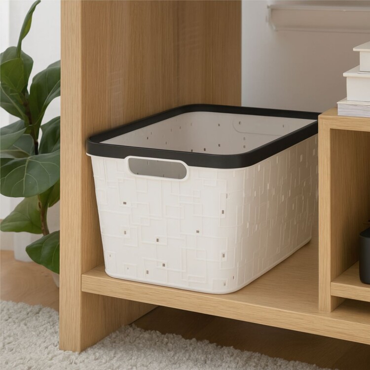 CESTO CANASTO ORGANIZADOR CALADO 31,2X21,5X17,7CM CESTO CANASTO ORGANIZADOR CALADO 31,2X21,5X17,7CM