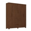 Ropero Primordial Max 6 Puertas 2 Cajones Jacaranda
