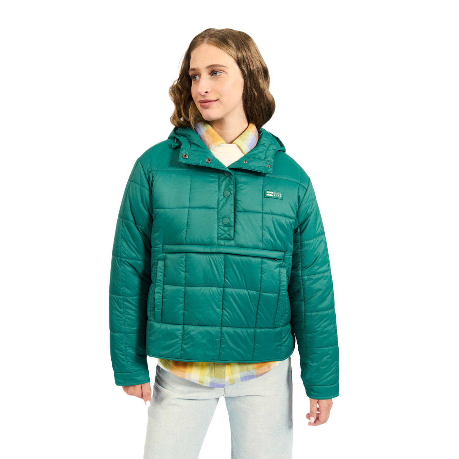 Campera Billabong Ride Puffer Anorak Verde — La Isla