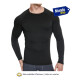 Camiseta Remera Termica Deportiva Manga Larga Entrenamiento Negro