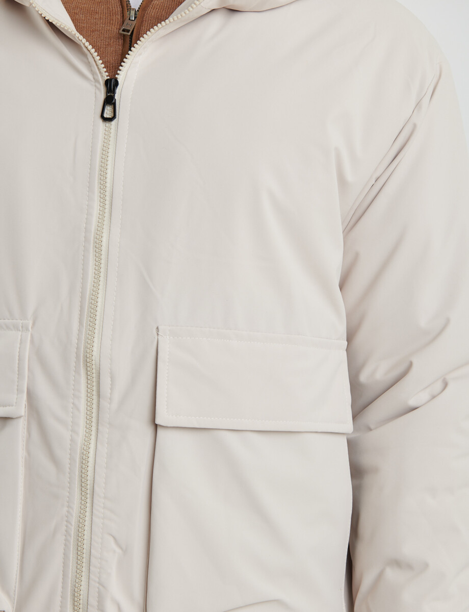 300221 CAMPERA HARRINGTON LABEL Blanco