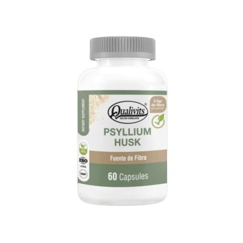 Psyllium Husk Qualivits 60 Cáps. Psyllium Husk Qualivits 60 Cáps.