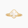 Anillo en oro 18K estilo Van Cleef con piedra nácar Anillo En Oro 18k Estilo Van Cleef Con Piedra Nácar