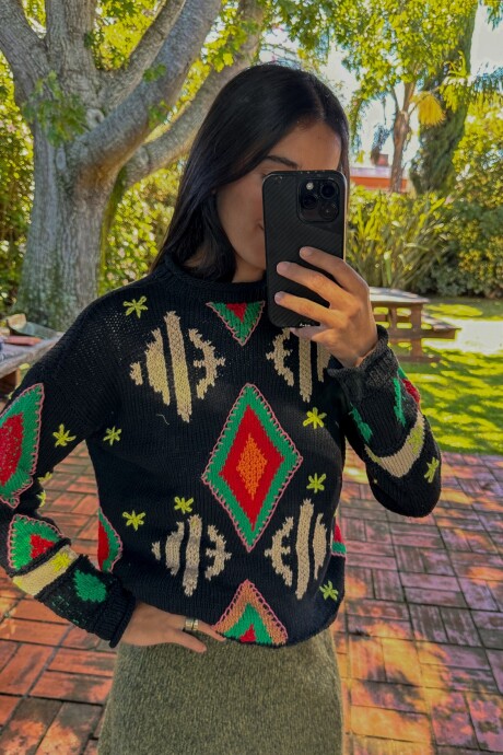 Sweater Gitano Base Negra
