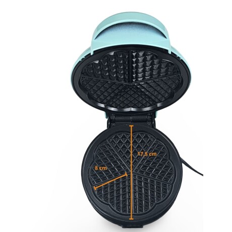 Waflera eléctrica 35w Máquina de gofres antiadherente Turquesa Claro