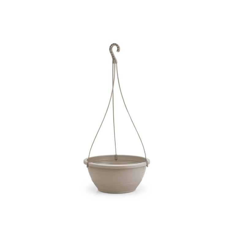 MACETA COLGAR 6,6 LITROS 31CM BEIGE
