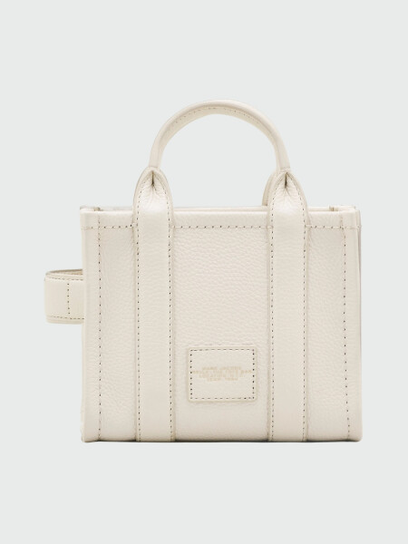 Marc Jacobs - Bolso de cuero, Mini Tote Bag Blanco