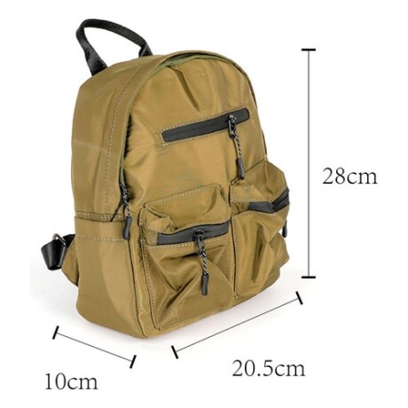 Mochila urbana Canva modelo Rumania en nylon Verde