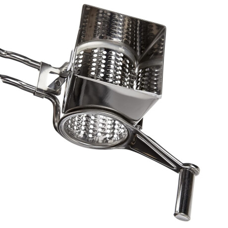 Rallador inox a manivela 2 cuchillas Rallador inox a manivela 2 cuchillas