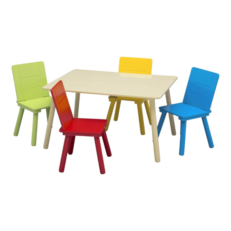 Juego de mesa y 4 sillas para niños Juego de mesa y 4 sillas para niños